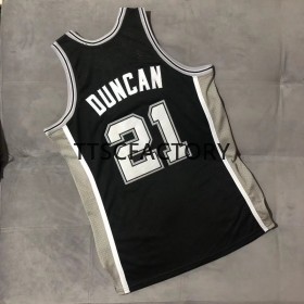 Dres San Antonio Spurs DUNCAN 21 Retro 2001-02 Mitchellness Crno Swingman - Muške